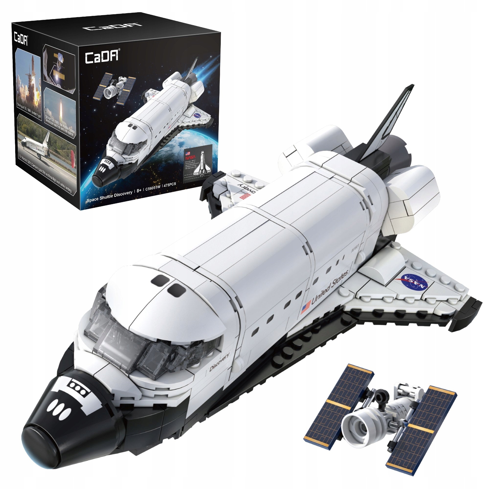 CaDA LEGO NASA KOSMINIS TYRinėTOJAS ERDĖLAIVIS SPACE SHUTTLE DISCOVERY 475det.