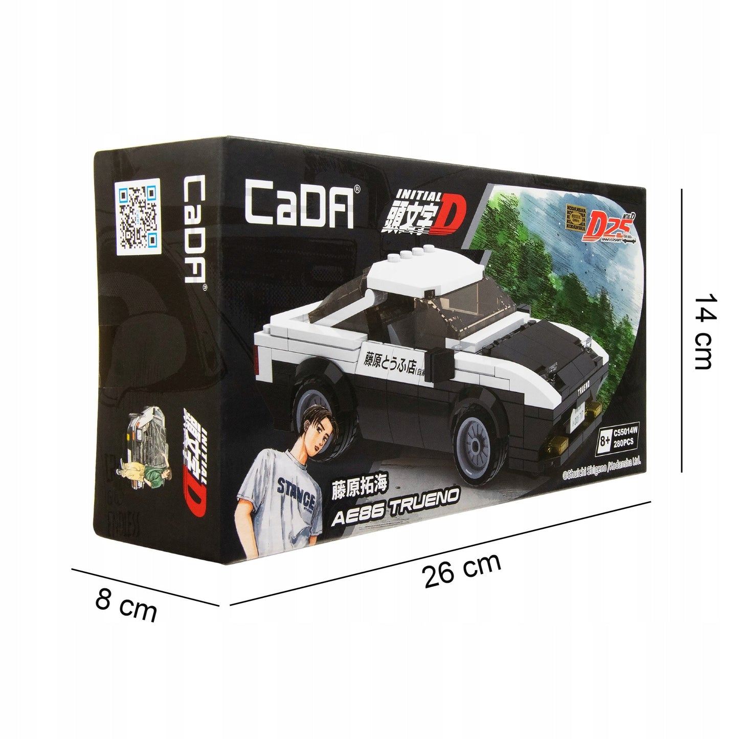 Konstruktoriaus rinkinys CADA Automobilis TOYOTA TRUENO RACE XAR AE86