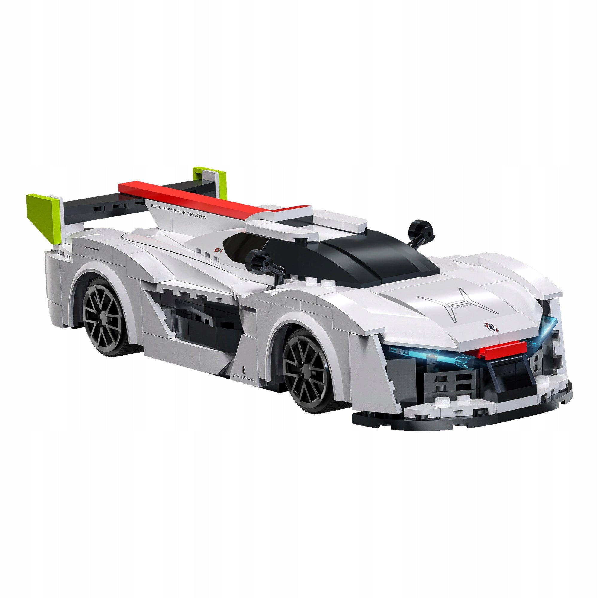Konstrukciniai blokeliai CaDA nuotoliniu būdu valdomas automobilis PININFARINA H2 SPEED DUAL MODE RC