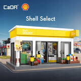 Konstrukciniai blokeliai CaDA "Shell Select" degalinės parduotuvė, 303 dalys, pastatas