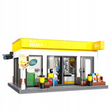 Konstrukciniai blokeliai CaDA "Shell Select" degalinės parduotuvė, 303 dalys, pastatas