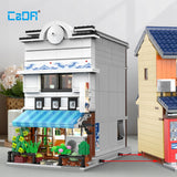 Statybiniai kaladėlės CaDA Sushi parduotuvė, Japonų serija, Didelis, 1665 elementai + LED