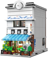 Statybiniai kaladėlės CaDA Sushi parduotuvė, Japonų serija, Didelis, 1665 elementai + LED