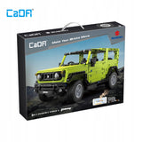 Statybiniai blokeliai CaDA SUZUKI JIMNY RC automobilis su nuotoliniu valdymu 579 dalys DUAL MODE + LED