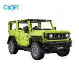 Statybiniai blokeliai CaDA SUZUKI JIMNY RC automobilis su nuotoliniu valdymu 579 dalys DUAL MODE + LED