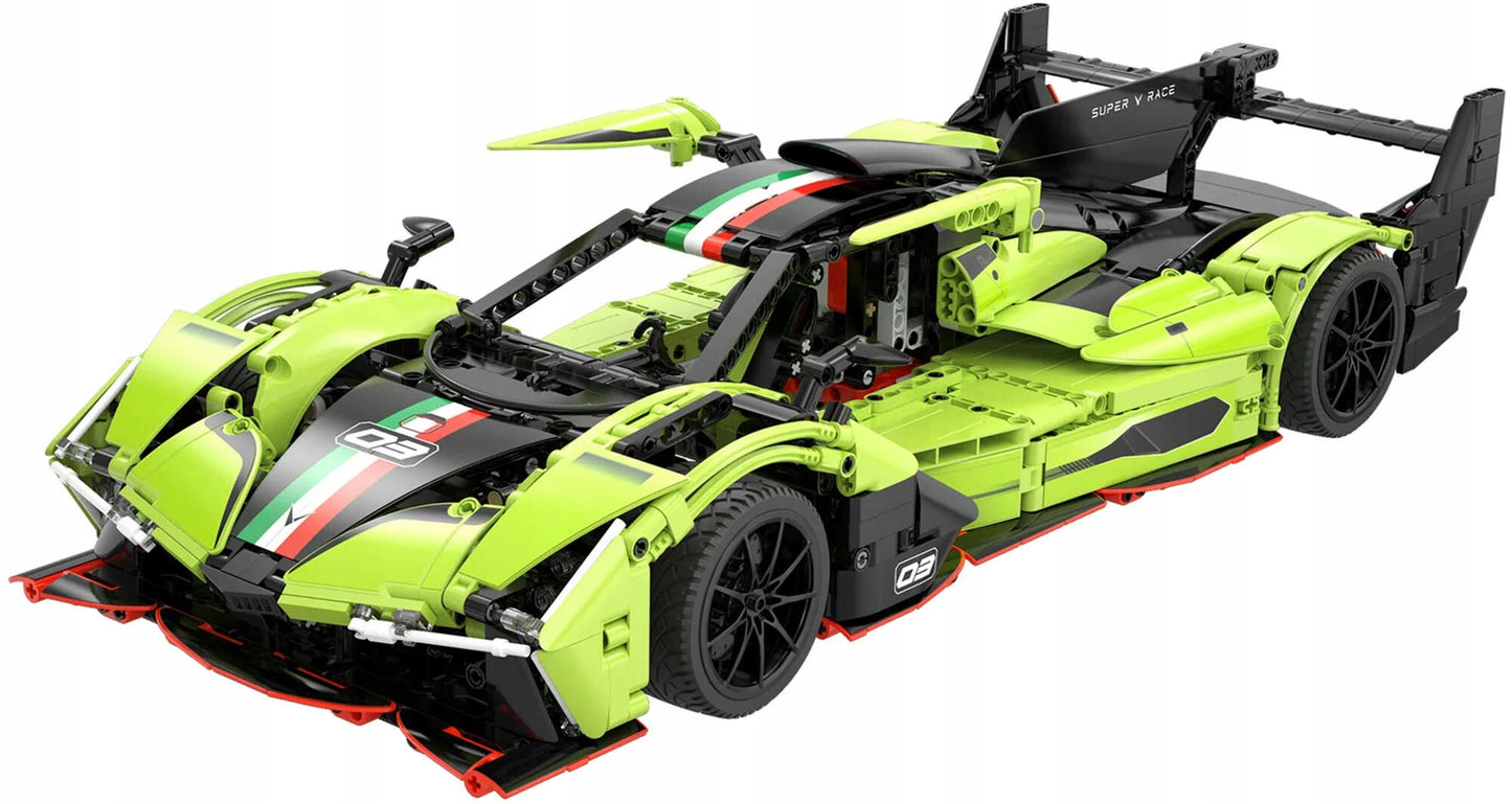 Konstruktorius CADA TECHNIC Lenktyninis automobilis PHANTOM WING, 1817 detalių, Didelis