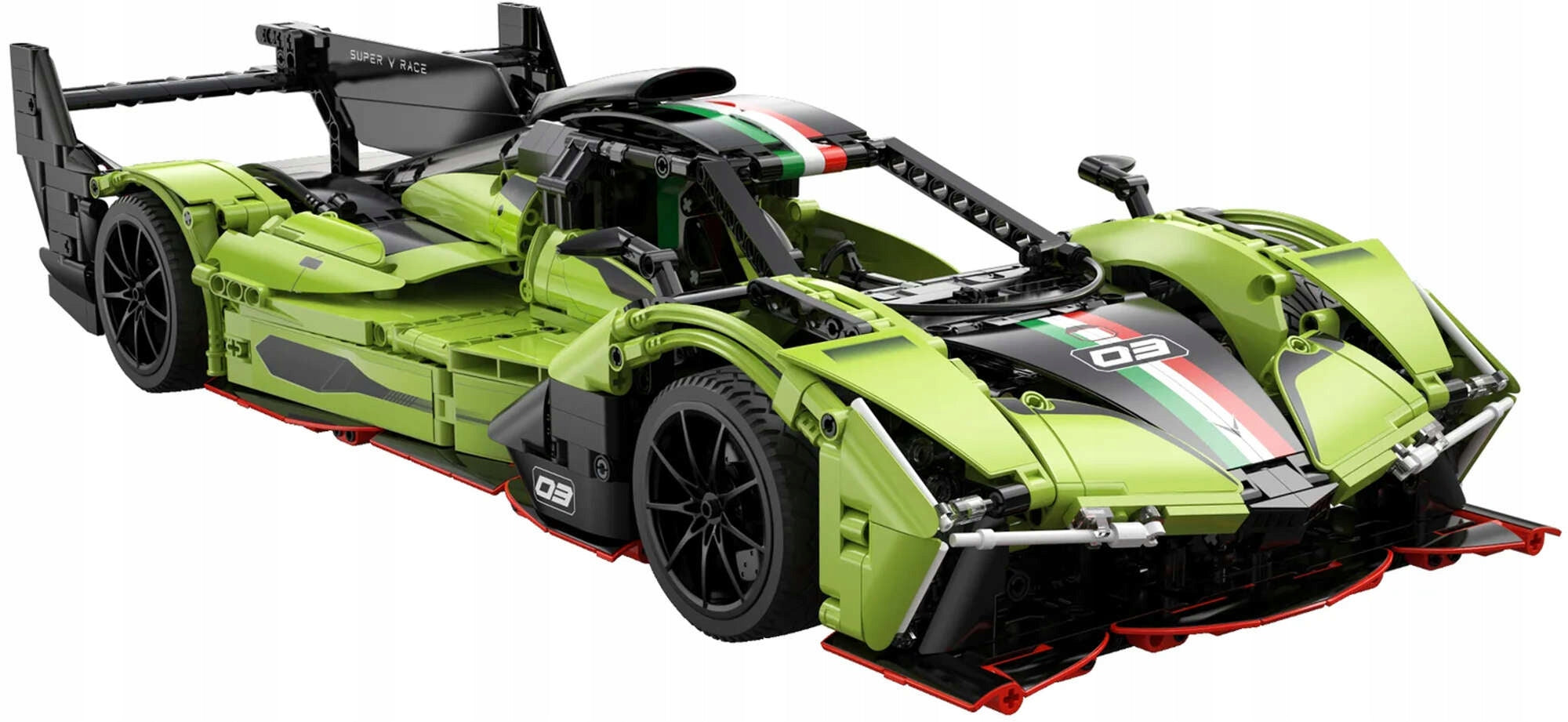 Konstruktorius CADA TECHNIC Lenktyninis automobilis PHANTOM WING, 1817 detalių, Didelis