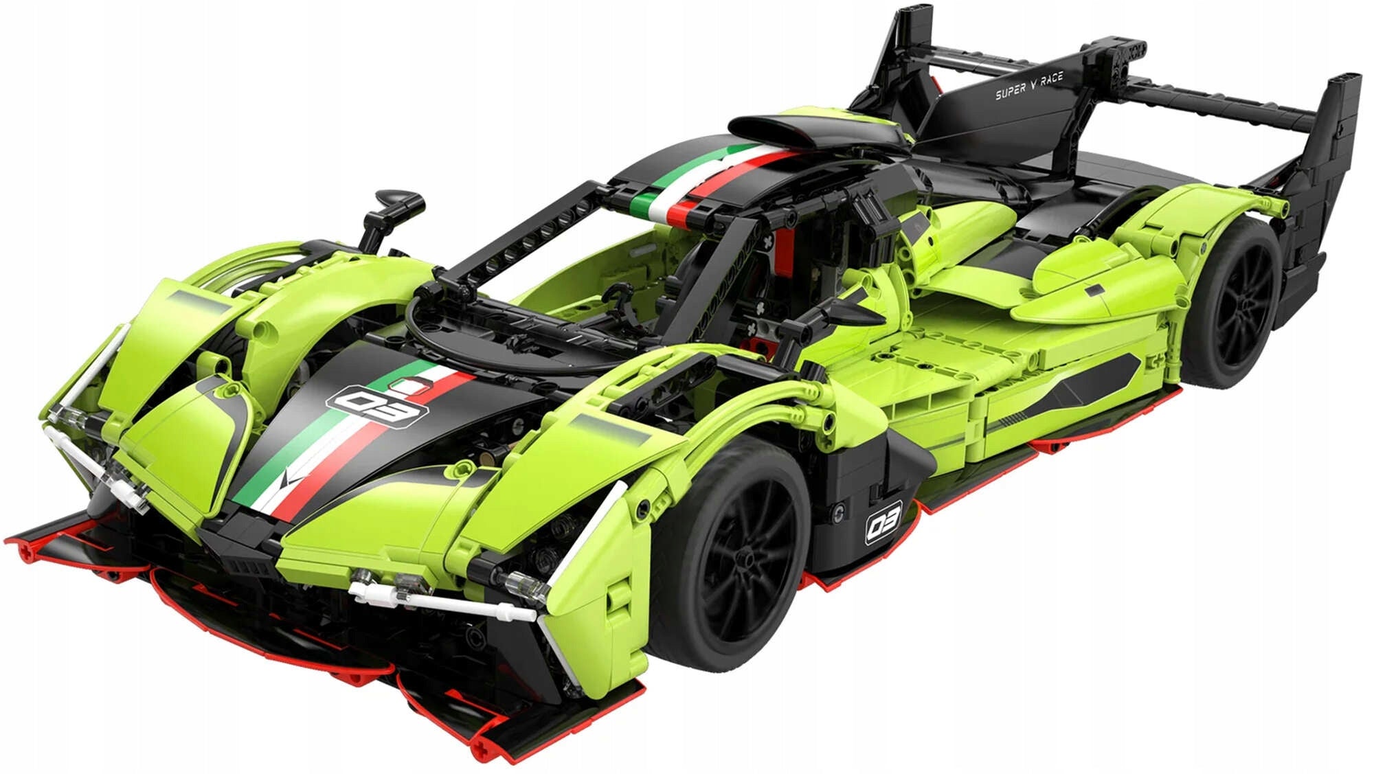 Konstruktorius CADA TECHNIC Lenktyninis automobilis PHANTOM WING, 1817 detalių, Didelis