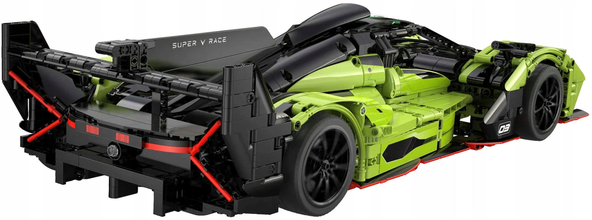 Konstruktorius CADA TECHNIC Lenktyninis automobilis PHANTOM WING, 1817 detalių, Didelis