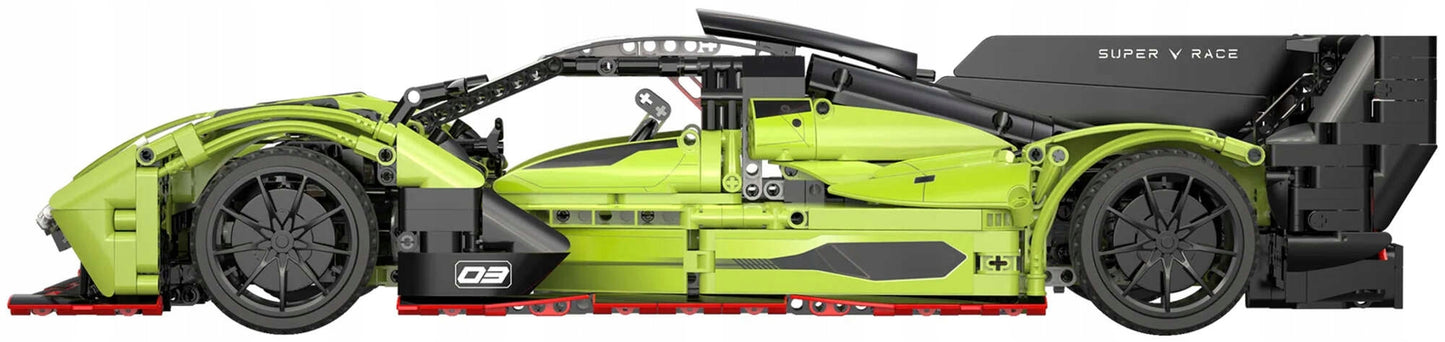 Konstruktorius CADA TECHNIC Lenktyninis automobilis PHANTOM WING, 1817 detalių, Didelis