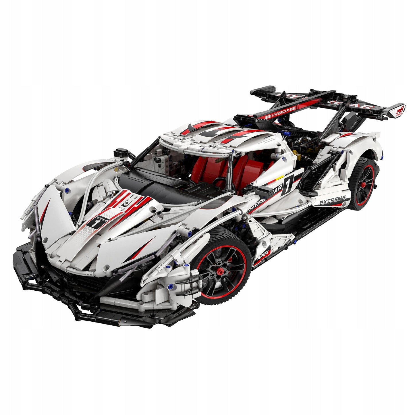 Konstrukciniai blokeliai CaDA TECHNIC Hyper Car V12 4449 El. RC PRO POWER SYSTEM
