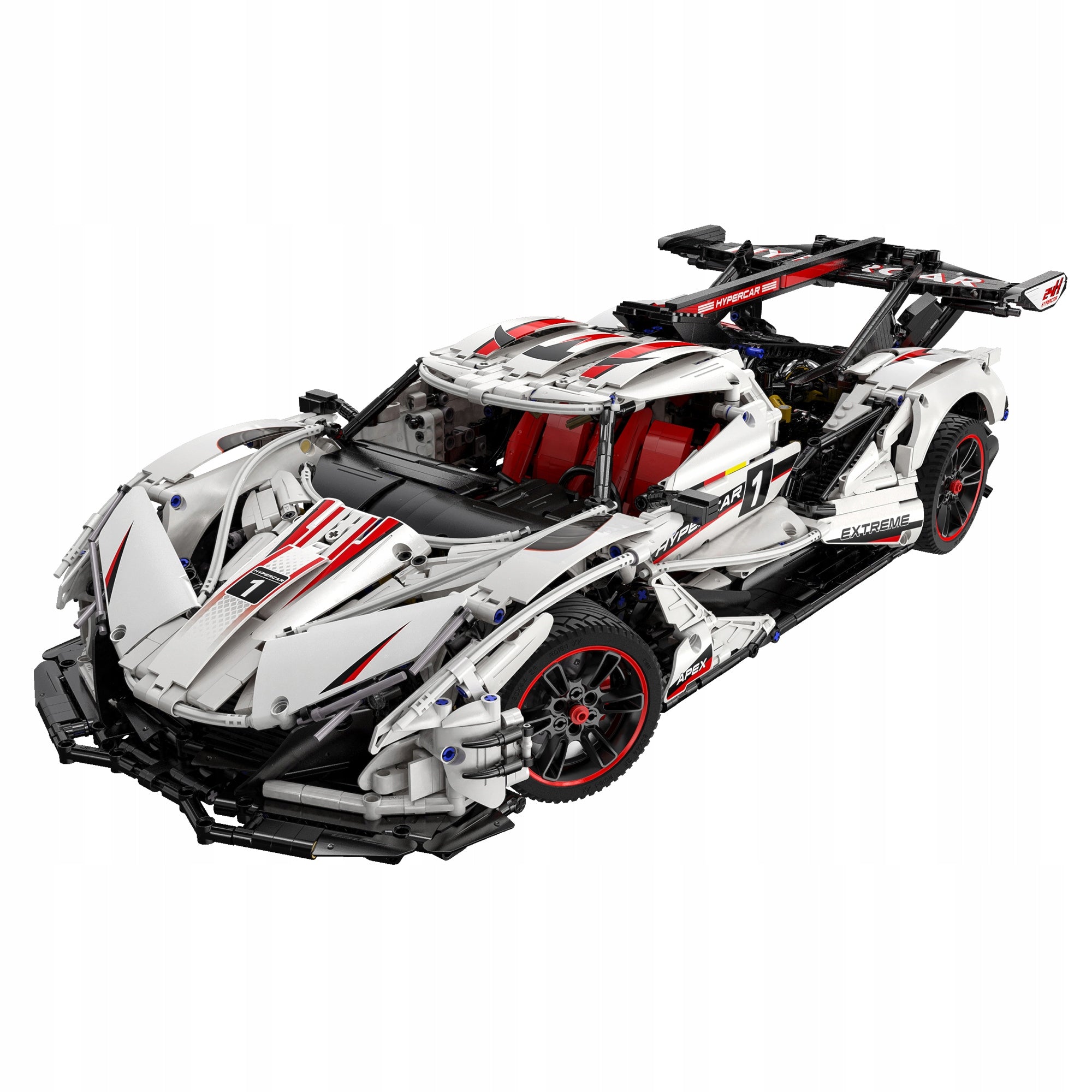 Konstrukciniai blokeliai CaDA TECHNIC Hyper Car V12 4449 El. RC PRO POWER SYSTEM