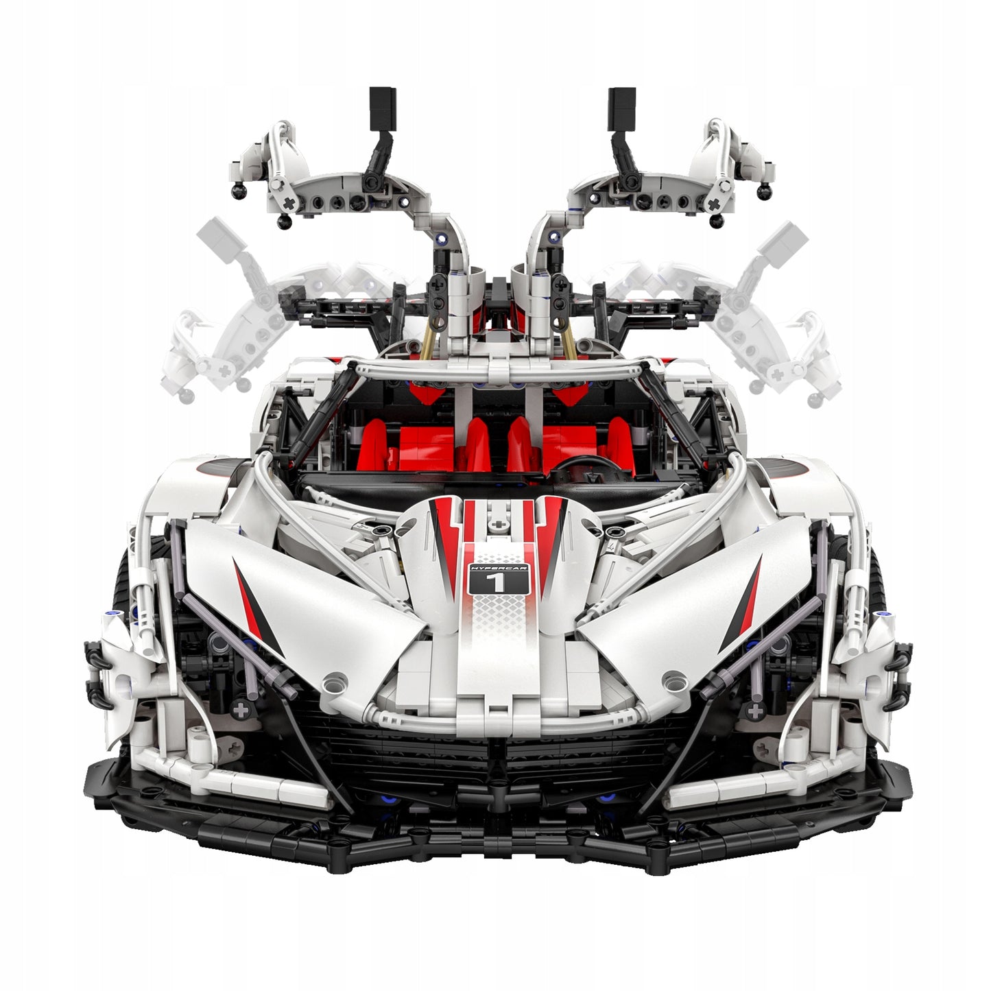 Konstrukciniai blokeliai CaDA TECHNIC Hyper Car V12 4449 El. RC PRO POWER SYSTEM
