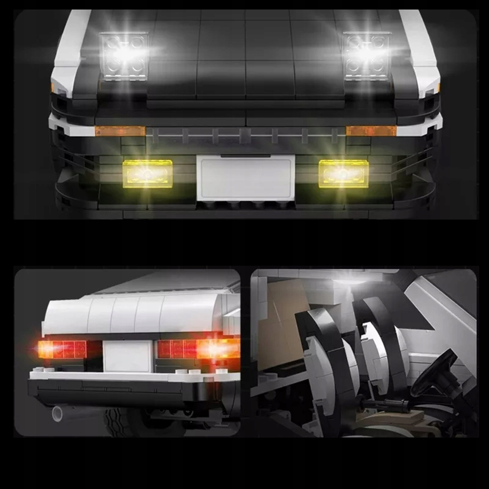 Statybinės kaladėlės CADA TOYOTA TRUENO AE86 Baltos Initial D Automobilis Manga Anime