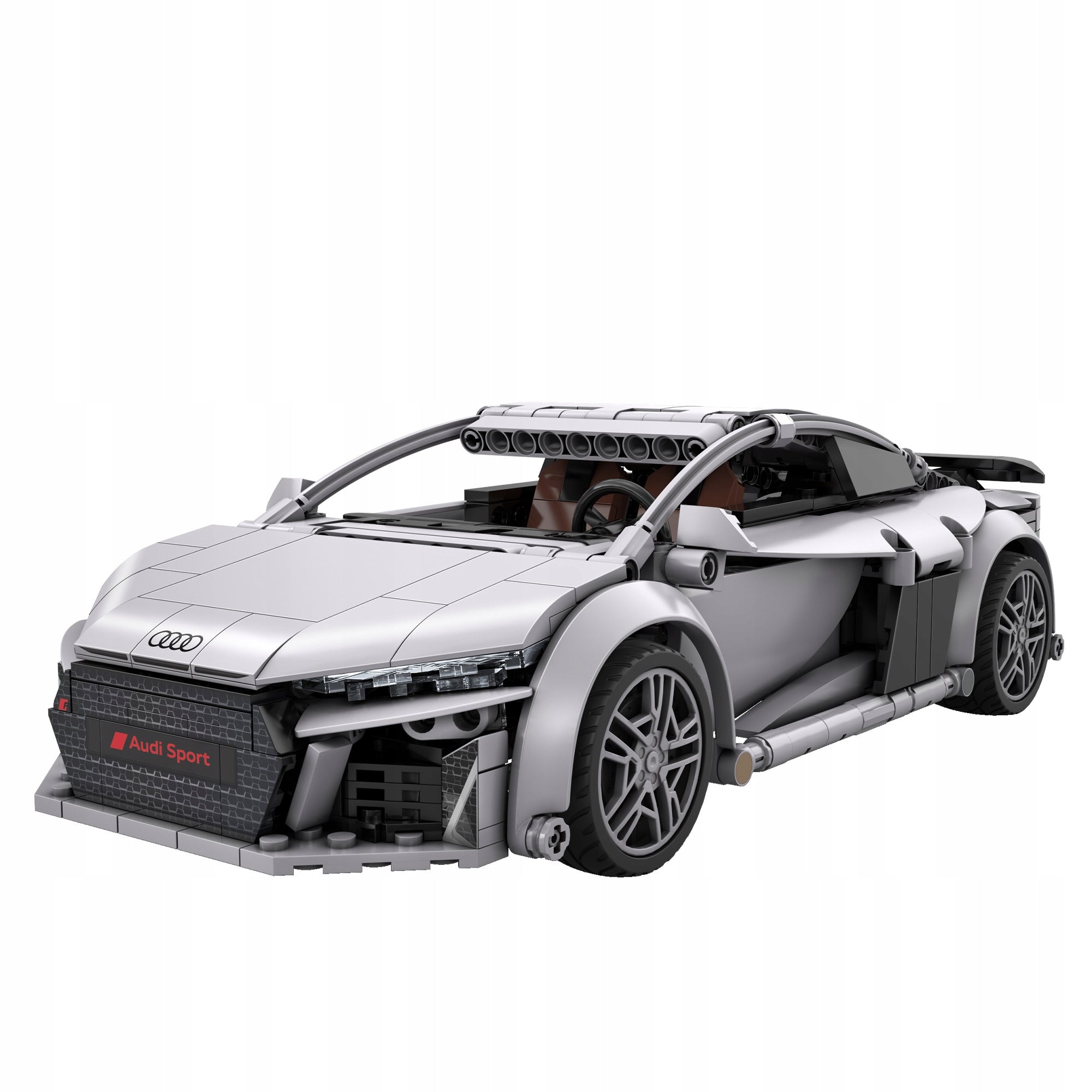 CADA Statybiniai blokeliai, RC lenktyninis automobilis AUDI R8 COUPE 1:14, nuotoliniu būdu valdomas, 536 elementai.