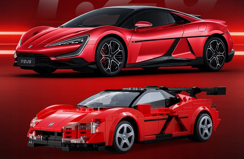 CADA lenktyninis automobilis YANGWANG U9, valdomas nuotoliniu būdu, 299 detalės