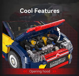 Statybinis rinkinys CADA nuotoliniu būdu valdomas lenktyninis automobilis CITROEN C4 WRC RC 1569 EL