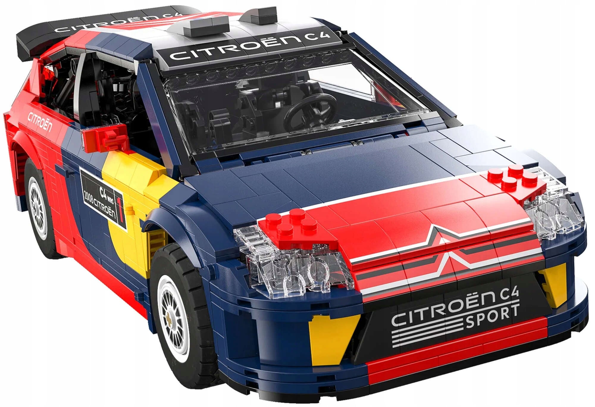 Statybinis rinkinys CADA nuotoliniu būdu valdomas lenktyninis automobilis CITROEN C4 WRC RC 1569 EL