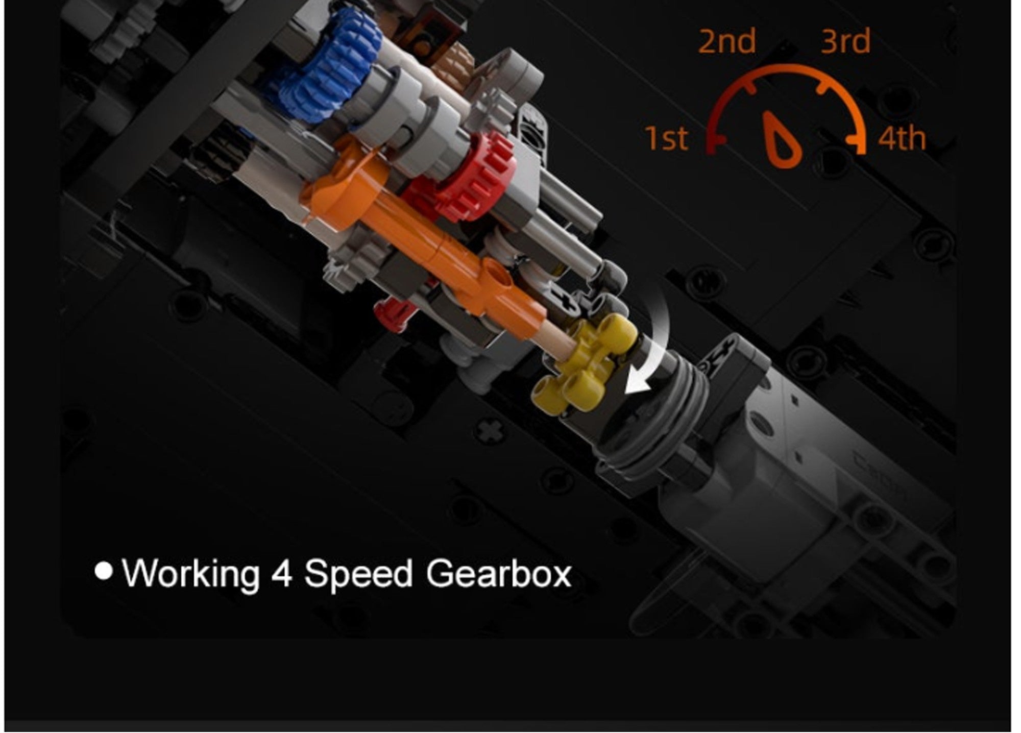 CaDA Konstrukcinis nuotoliniu būdu valdomas automobilis 52 cm LED žibintai 3187 el.