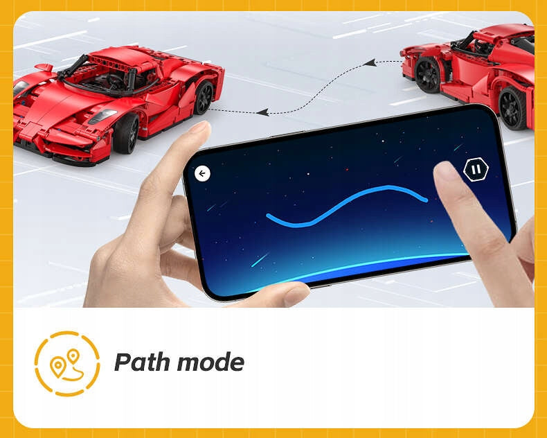 Konstrukcinis rinkinys CADA Nuotoliniu būdu valdomas sportinis automobilis 32cm RED BLADE 405 dalys