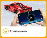 Konstrukcinis rinkinys CADA Nuotoliniu būdu valdomas sportinis automobilis 32cm RED BLADE 405 dalys