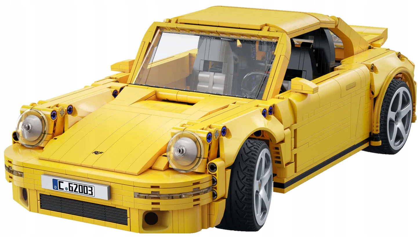 Statybiniai blokeliai CaDA nuotoliniu būdu valdomas miesto automobilis RUF CTR su RC pavara 1515 el.