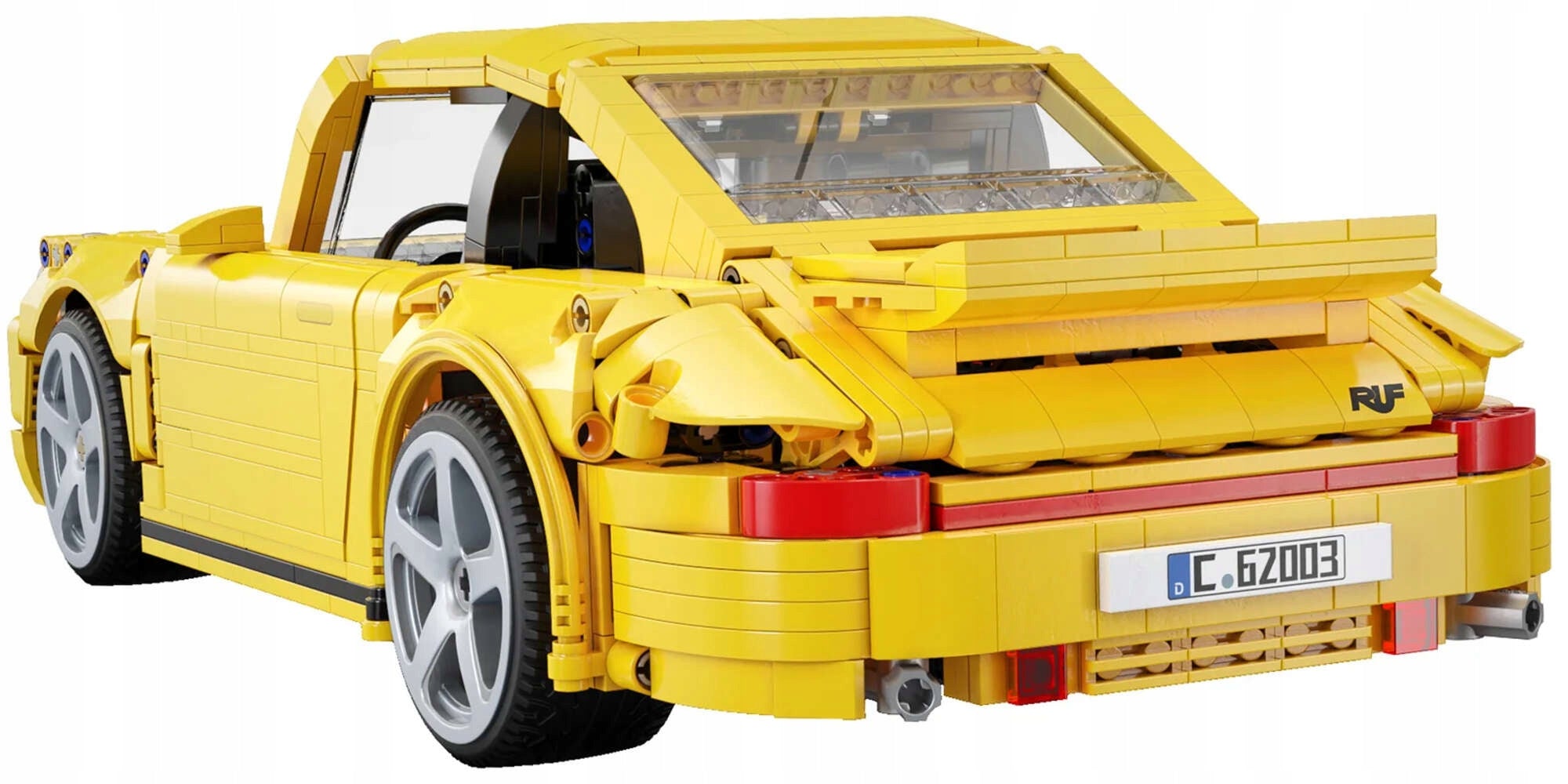 Statybiniai blokeliai CaDA nuotoliniu būdu valdomas miesto automobilis RUF CTR su RC pavara 1515 el.