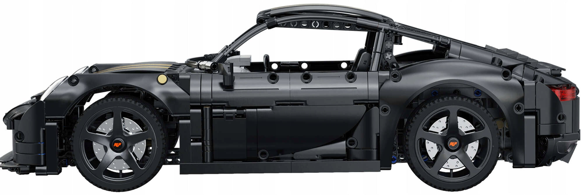 Konstruktorius CADA Nuotoliniu Būdu Valdomas Miesto Automobilis RUF GT Pavara LED RC 1655 EL