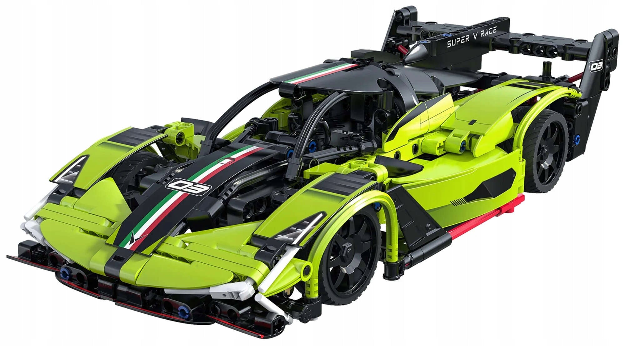 Statybiniai blokeliai CaDA nuotoliniu būdu valdomas automobilis Phantom RC 395 elementai