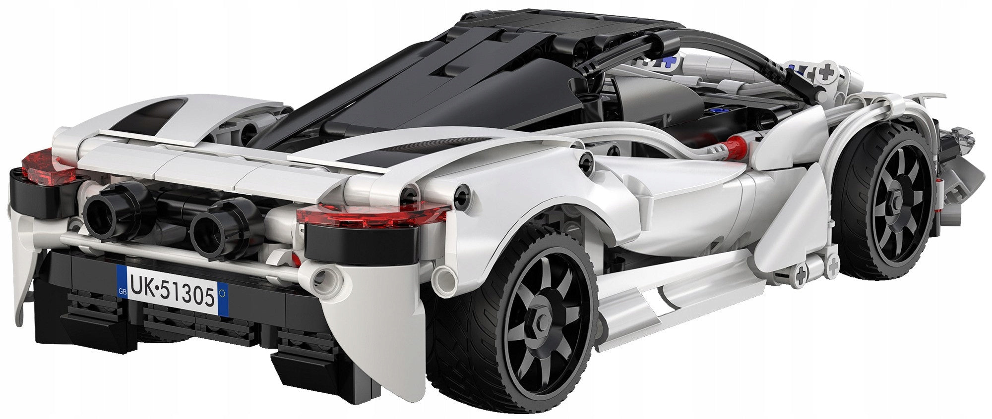 CADA konstruktorius NUOTOLINIU BŪDU VALDOMAS SPORTINIS AUTOMOBILIS SUPER STORM 30CM 402 dalys DUAL