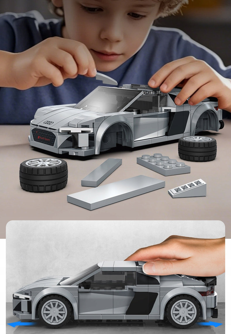 CaDA konstruktorius AUDI R8 COUPE 1:24 kolekcinis 199 det. automobilis