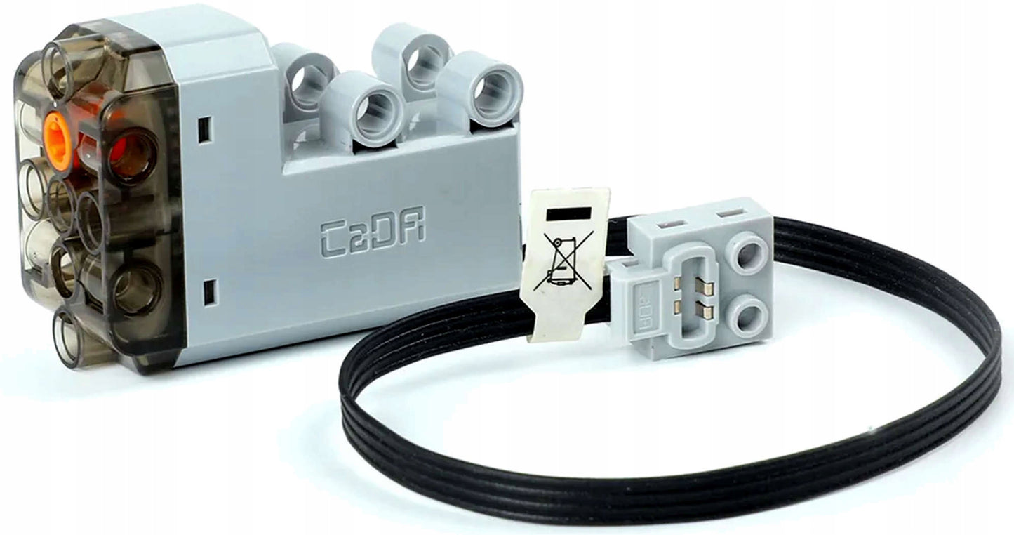 Statybiniai blokeliai CaDA automobilio nuotolinio valdymo rinkinys C61036W su pavara, LED šviesa, RC