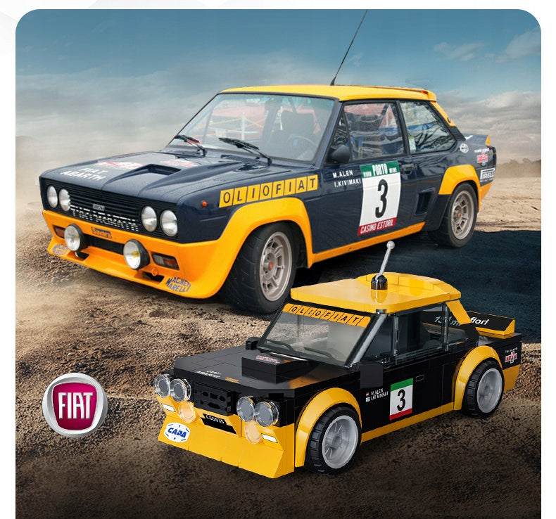 Konstravimo rinkinys CADA FIAT ABARTH 131 Ralio automobilis, mastelis 1:24, 254 dalys