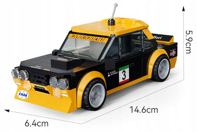 Konstravimo rinkinys CADA FIAT ABARTH 131 Ralio automobilis, mastelis 1:24, 254 dalys