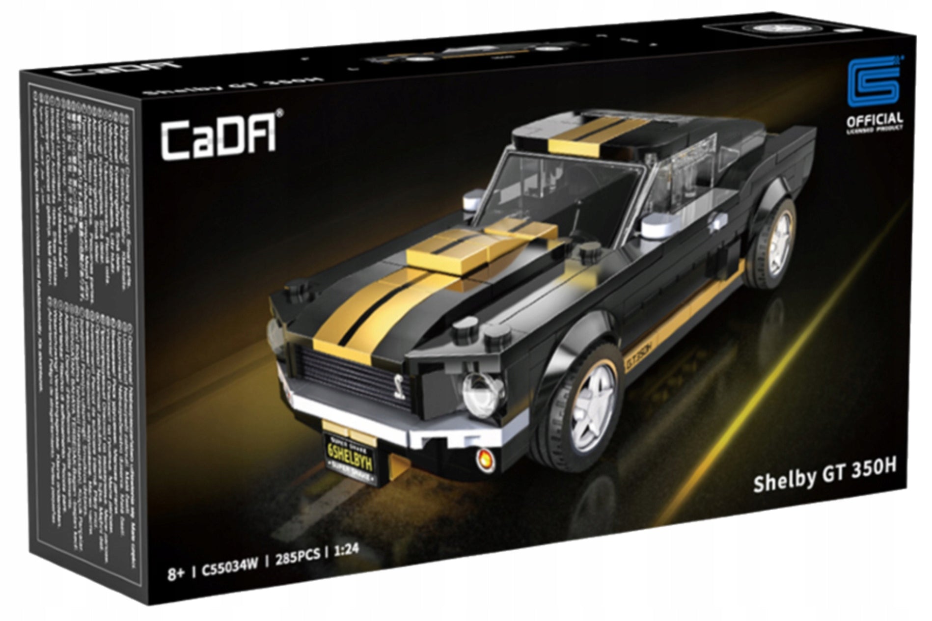 Konstrukciniai blokeliai CaDA rinkinys FORD MUSTANG SHELBY GT 350H MUSCLE CAR 285 detalės 1:24