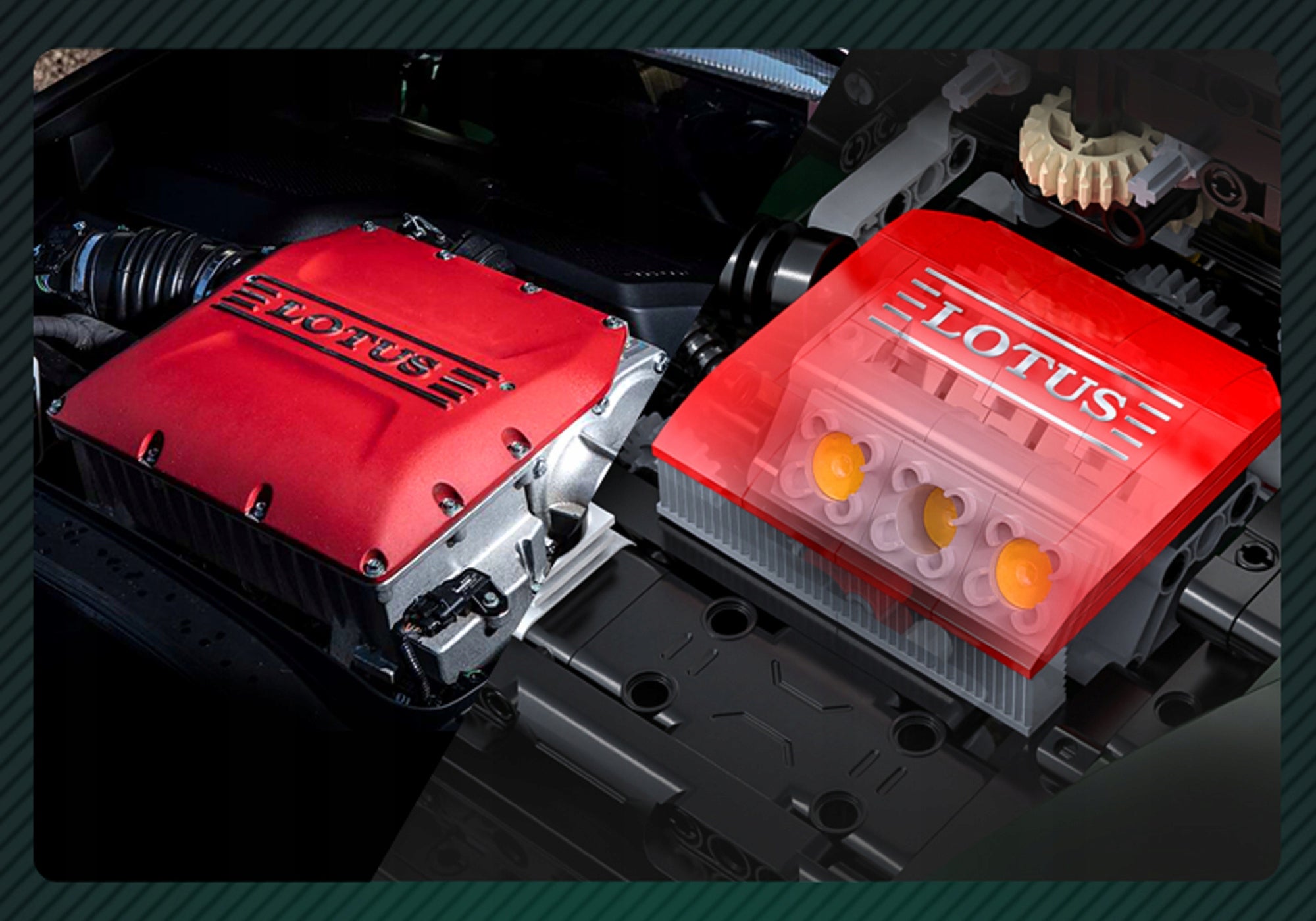 Statybiniai blokeliai CADA rinkinys LOTUS EXIGE CUP 430 1:8 automobilis 54 cm 3730 elementų