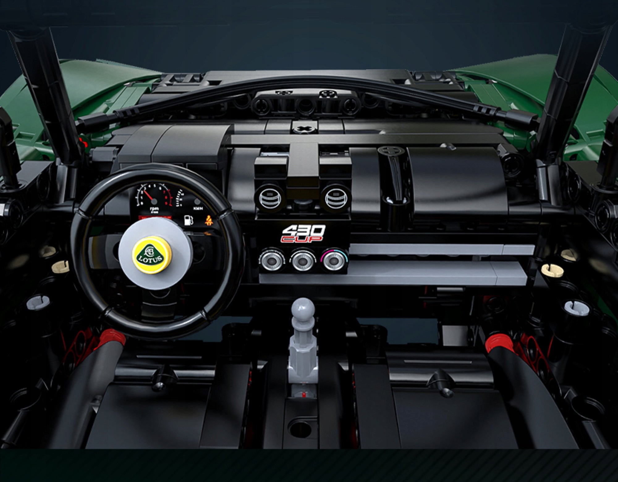 Statybiniai blokeliai CADA rinkinys LOTUS EXIGE CUP 430 1:8 automobilis 54 cm 3730 elementų