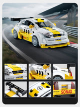 Statybiniai blokeliai CaDA Rinkinys Opel Astra V8 Coupe DTM 1:24 Kolekcinis automobilis 305 dalys