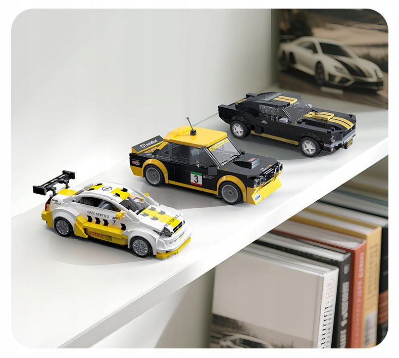 Statybiniai blokeliai CaDA Rinkinys Opel Astra V8 Coupe DTM 1:24 Kolekcinis automobilis 305 dalys