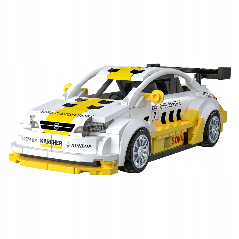 Statybiniai blokeliai CaDA Rinkinys Opel Astra V8 Coupe DTM 1:24 Kolekcinis automobilis 305 dalys