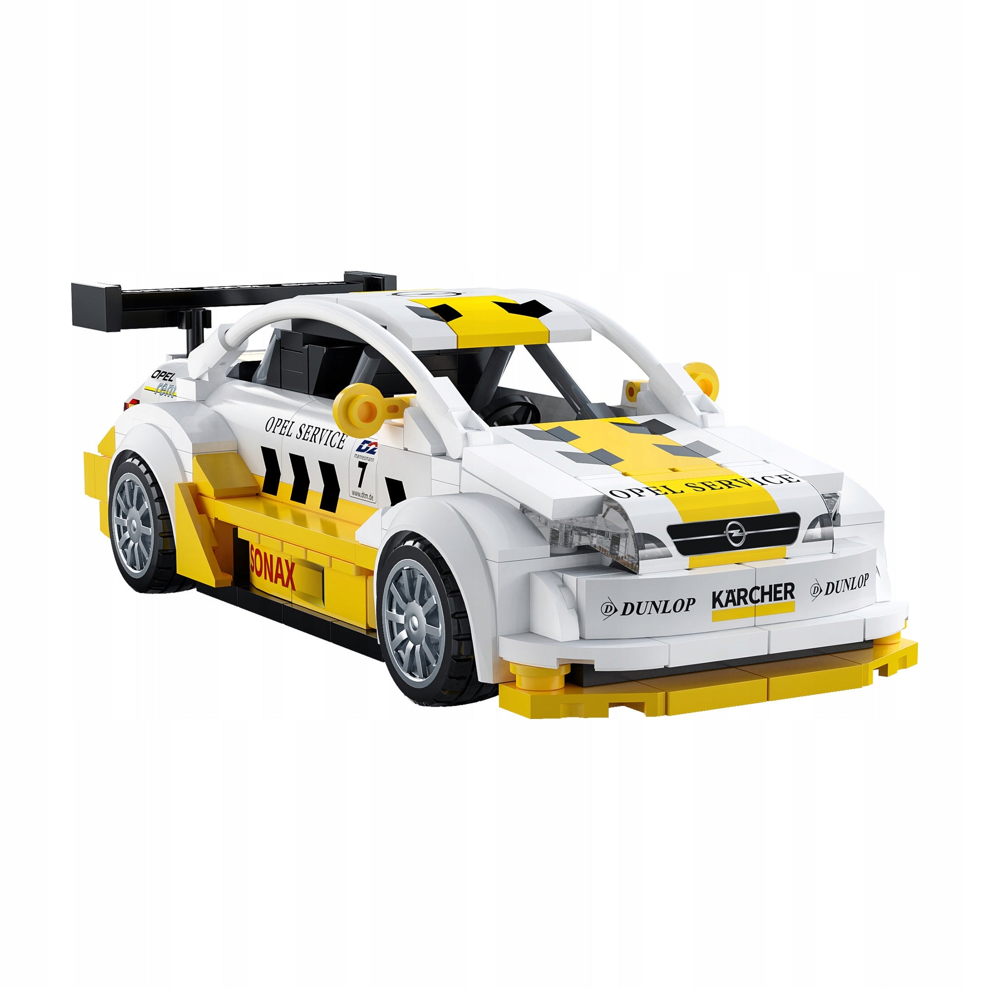 Statybiniai blokeliai CaDA Rinkinys Opel Astra V8 Coupe DTM 1:24 Kolekcinis automobilis 305 dalys