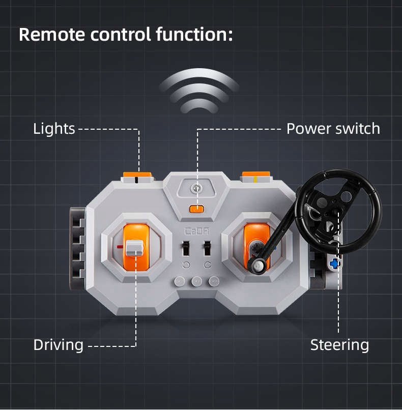 Statybiniai blokeliai CaDA Rinkinys Sportinis automobilis Tamsusis riteris GTR 2088 det.