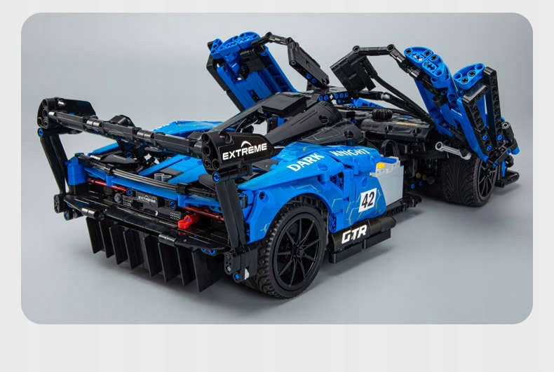 Statybiniai blokeliai CaDA Rinkinys Sportinis automobilis Tamsusis riteris GTR 2088 det.