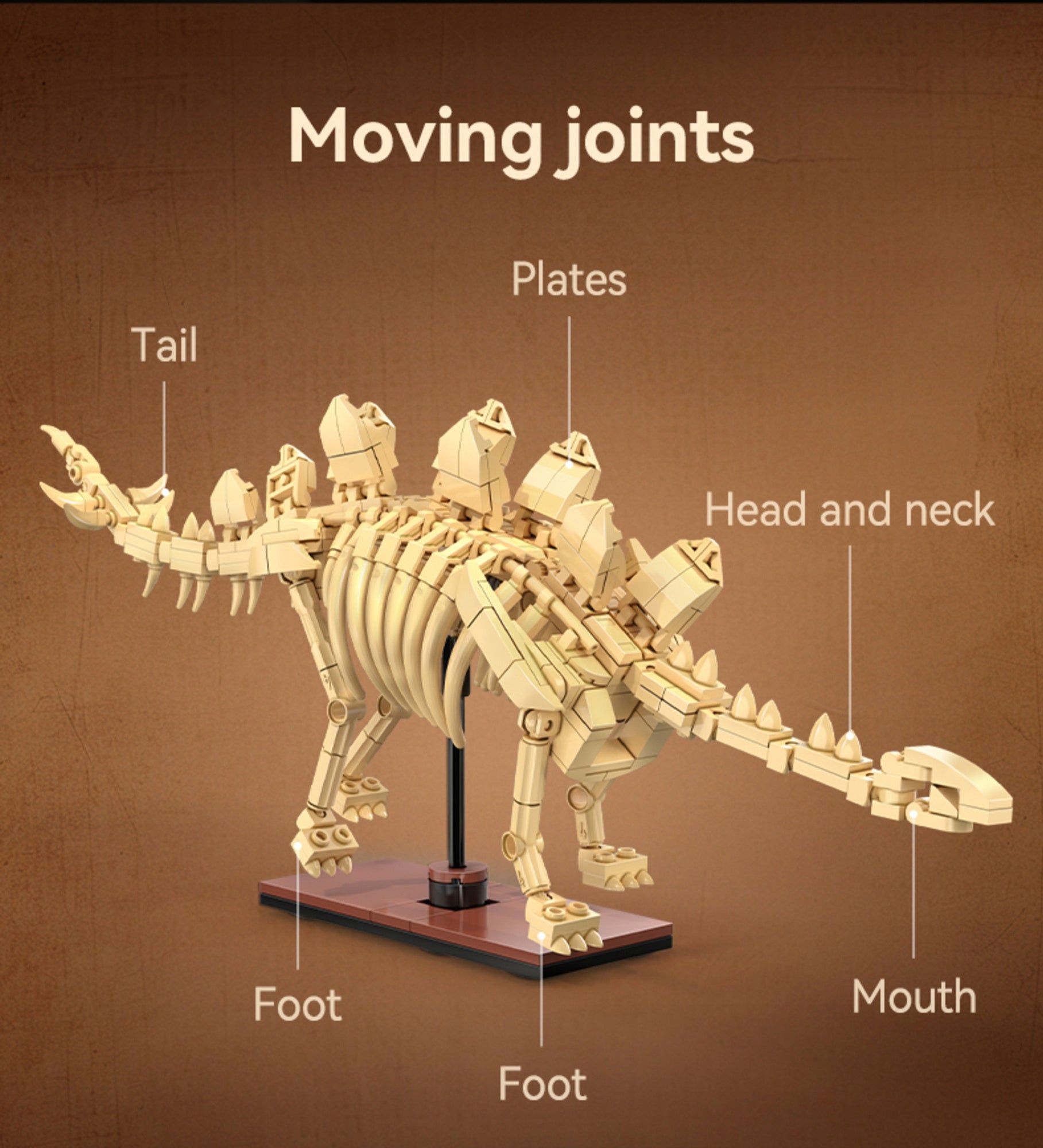 Statybiniai blokeliai CADA Rinkinys Skeletas Modelis D-sauras Triceratops Fosilijos 272