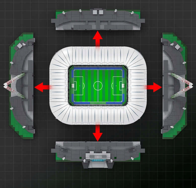 Konstruojami blokeliai CADA ALLIANZ STADIUM 3638 elementų C66021W