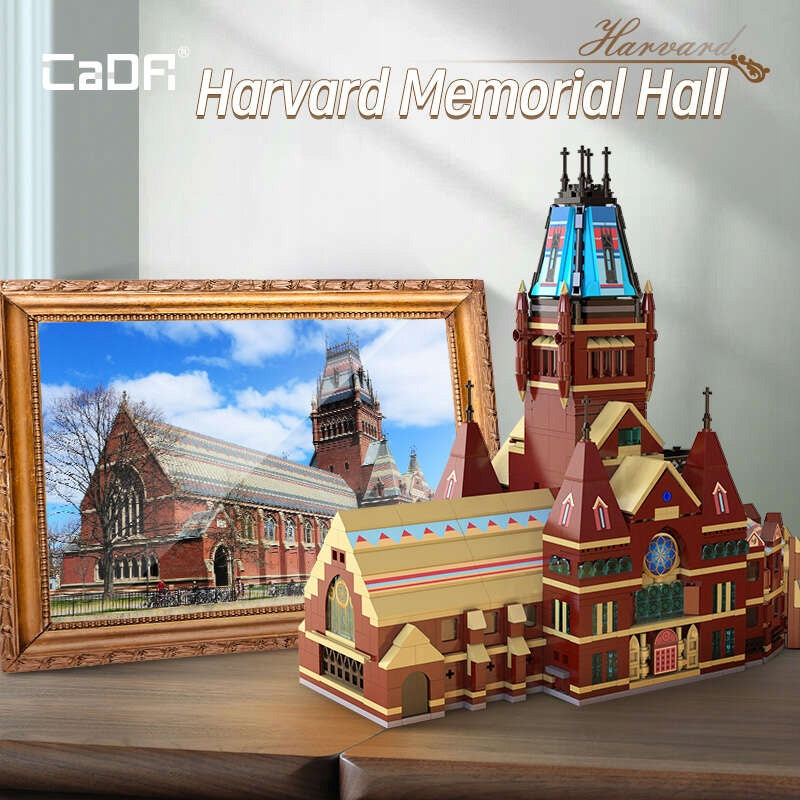 Konstrukciniai blokeliai CaDA Pastatas Harvard Memorial Hall Universitetas 1411 EL