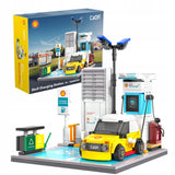 Statybiniai blokeliai CADA SHELL PASTATAS ELEKTROMOBILIŲ ĮKROVIMO STOTELĖ 8+