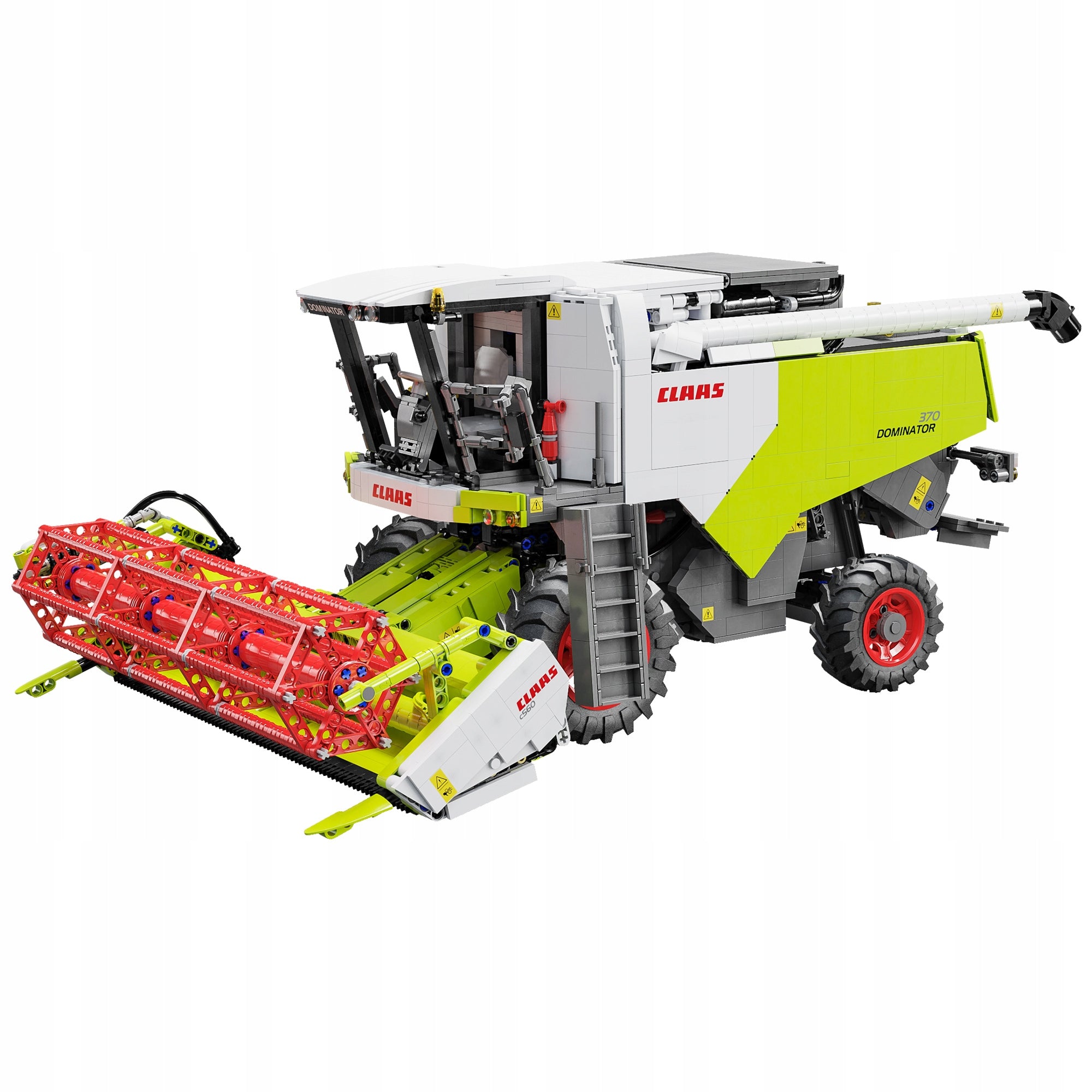 Statybiniai blokeliai CaDA kombainas CLAAS DOMINATOR 370, masto 1:17, 58 cm