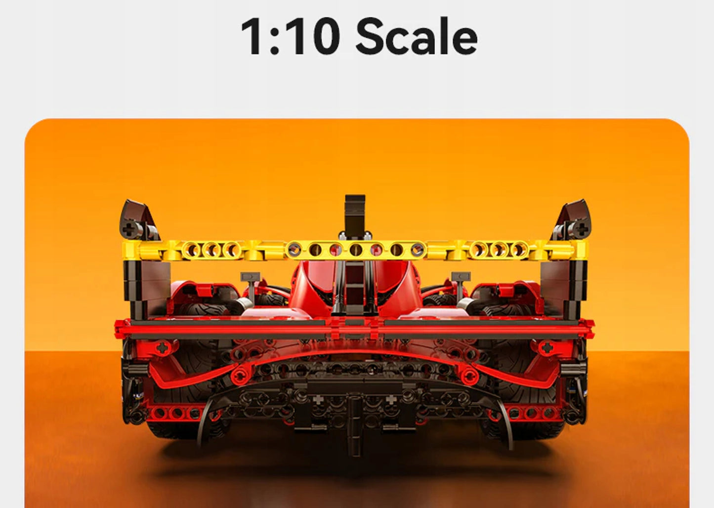 Konstruojami blokeliai CADA AUTOMOBILIS 51CM RAUDONAS BLAZING FLAME 1518 EL 1:10