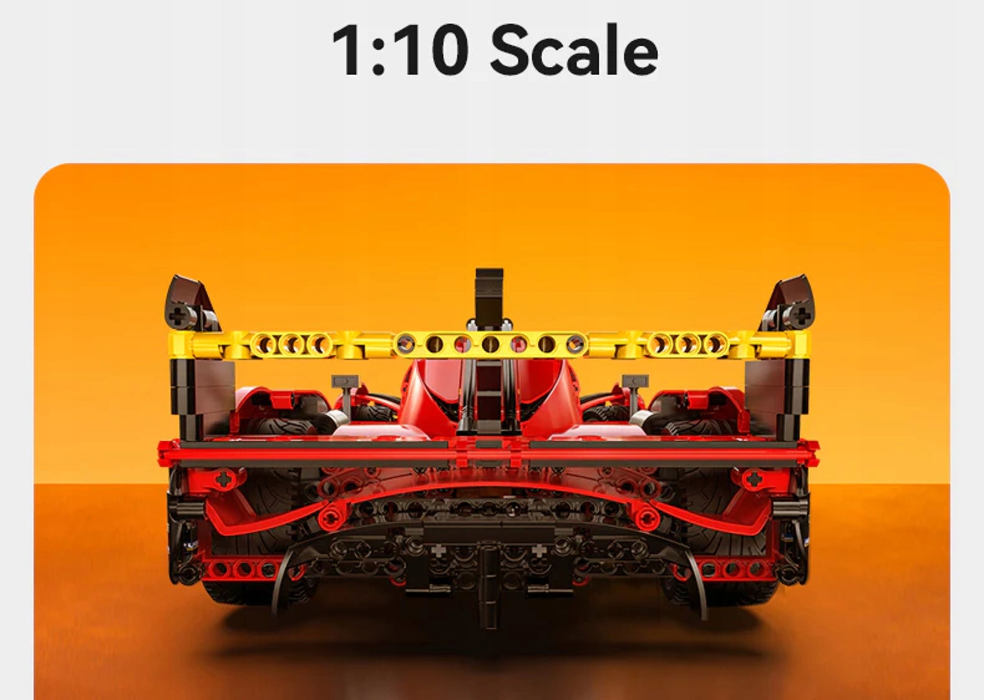 Konstruojami blokeliai CADA AUTOMOBILIS 51CM RAUDONAS BLAZING FLAME 1518 EL 1:10